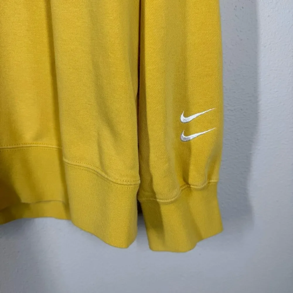 Nike Air Stacked Swoosh Crew Neck Sweatshirt Yellow Men's Large Size DJ0465-761